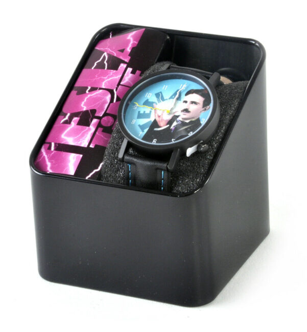 Caja Reloj Nikola Tesla Liqen Chile